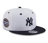 New Era - MLB New York Yankees White Crown Patch 9Fifty Snapback Cap Colore Bianco, bianco, S/M