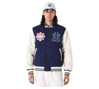 New Era MLB Patch New York Yankees - Giacca bomber, Navy/bianco sporco, L