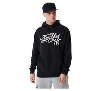 New Era MLB Retro GRPHC OS Hoody NEYYAN BLKWHI York Yankees - Felpa con Cappuccio Maschio,