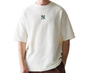 New Era MLB Waffle - Maglietta oversize New York Yankees Off White
