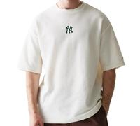 New Era MLB Waffle - Maglietta oversize New York Yankees Off White, bianco, XXL