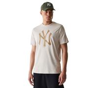 New Era MLB York Yankees T-Shirt Uomo & Donna Beige Chiaro S