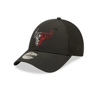 New Era NBA 9FORTY - Berretto Chicago Bulls in rete, colore: Nero, Nero , Taglia unica