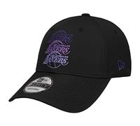 New Era NBA 9FORTY Cappellino Los Angeles Lakers Stacked Logo Black