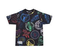 New Era - NBA All Over Print Tee - - Tops - Uomo - Multicolore - S