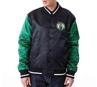 New Era - NBA Boston Celtics Satin Bomber Giacca Colore Nero, Nero, L