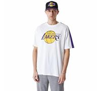 New Era Maglia A Maniche Corte Uomo New Era Nba Colour Block La Lakers Bianco Ta