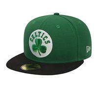 New Era NBA League Basic 59Fifty Snapback Boston Celtics Snapback cap, Uomo, Green Black, 7 1/4 (57.7 cm)
