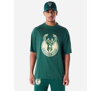New Era Nba Panel Milwaukee Bucks Short Sleeve T-shirt Verde S Uomo