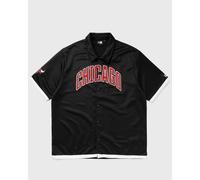 New Era NBA SNAP BUTTON SHIRT CHICAGO BULLS men Jerseys|Shortsleeves black in taglia:XL