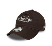New Era NE Script 9Twenty Cappello da Donna con Montatura ad A Marrone