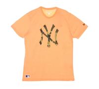 New Era - Neon Orange Camo Tee MLB Logo - - Tops - Uomo - Arancione - S