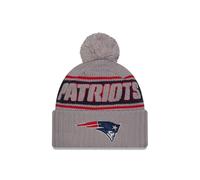 New Era New England Patriots NFL 2024 Sideline Sport Knit Grigio Berretto con Pompon