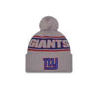 New Era New York Giants NFL 2024 Sideline Sport Knit Grigio Berretto con Pompon