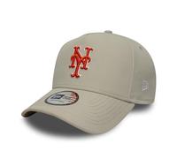 New Era New York Mets Cappello MLB Rear Script 9Forty E-Frame Beige