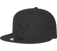 New Era New York Mets Nera Su Nera Cap 59Fifty Fitted Edizione Speciale Limitata