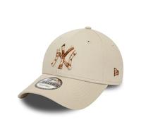 New Era New York Yankees Berretto da Baseball Beige NY Regolabile MLB Cappellino per Tifosi Mimetico Logo