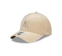 New Era New York Yankees Berretto in Velluto Ragazza Donna Baseball Fan Accessorio Cappellino Regolabile Beige