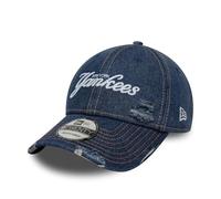 New Era New York Yankees Cappello MLB Denim Distressed 9Twenty Blu