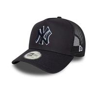 New Era New York Yankees Cappello Trucker A-Frame Blu Scuro con Contorno Bianco tonale