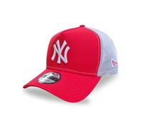 New Era New York Yankees MLB 9Forty Berretto da Camionista A-Frame Rosso Lava