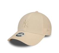 New Era New York Yankees MLB Berretto Donne Ragazze Bubble Stitch NY Cappellino Regolabile Strapback Beige