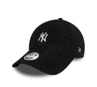 New Era New York Yankees MLB Berretto Tessuto vaporoso Borg Nero per Donne e Ragazze 9Forty