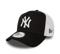 New Era New York Yankees MLB Clean Nero Bianco 9Forty A-Frame Berretto da Camionista Regolabile per Bambini