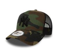 New Era New York Yankees MLB Clean Woodland Camo 9Forty A-Frame Berretto da Camionista Regolabile per Bambini