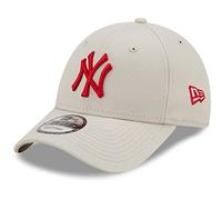 New Era New York Yankees MLB League Essential Beige Rosso 9Forty Berretto Regolabile