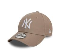 New Era New York Yankees MLB League Essential Marrone Chiaro Bianco 9Forty Berretto Regolabile