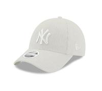 New Era New York Yankees MLB Velluto a Coste Bianco Cromato 9Forty Berretto Regolabile per Donna