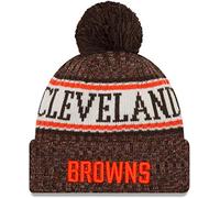 New Era NFL CLEVELAND BROWNS Authentic 2018 Sideline Sport Bobble Knit