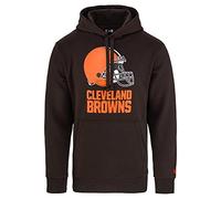 New Era - NFL Cleveland Browns Team Logo Hoodie Felpa con Cappuccio - Marrone Colore Braun, Dimensione XXL