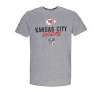 New Era - NFL Script Tee Heather Graphite/Black - - Tops - Uomo - Grigio - S
