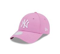 New Era NY cap Damen Mädchen Frau York Yankees Kappe verstellbar Rosa Weiß Teamlogo MLB - One-Size