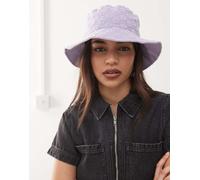 New Era NY - Cappello da pescatore lilla con motivo a fiori in spugna-Viola No Size