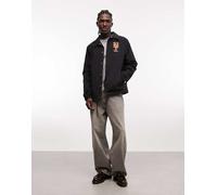 New Era - NY Mets - Giacca coach nera con stampa sul retro-Nero S