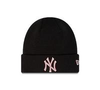 New Era NY Mütze Winter York Yankees MLB Baseball Beanie Teamlogo Schwarz Rosa - One-Size