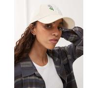 New Era - NY Yankees 9forty - Cappellino crema con ricamo a fiori con perline-Neutro No Size