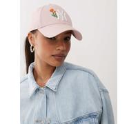 New Era - NY Yankees 9forty - Cappellino rosa chiaro con ricamo e perline a fiori No Size