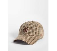 New Era - NY Yankees 9forty - Cappello a quadri pied de poule marrone multicolore One Size