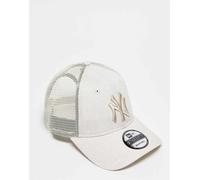 Cappellino New Era Linen 9TWENTY Trucker New York Yankees beige