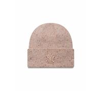 New Era - NY Yankees - Berretto da donna in maglia rosa metallizzata con risvolto ampio One Size