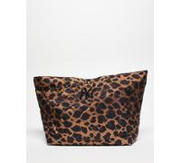 New Era - NY Yankees - Borsa shopping trapuntata marrone leopardata con logo One Size