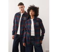 New Era - NY Yankees - Camicia a maniche lunghe blu a quadri con logo L