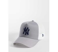 New Era - NY Yankees - Cappellino trucker grigio con toppa laterale One Size