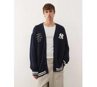 New Era - NY Yankees - Cardigan con bottoni blu navy con scritta stile college S