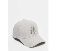 New Era - NY Yankees E-frame Melton - Cappellino color pietra con logo tono su tono-Neutro One Size