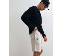 New Era NY Yankees shorts in jersey di lunghezza media beige-Neutro W36-38